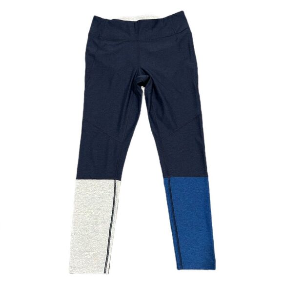 Outdoor Voices 7/8 Dipped Warmup High Waisted Blue Legging Medium - Picture 1 of 6